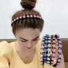 Headband with Teeth Rhinestones Hairband Woman Barber Accessories Hairdressing Accessory Elegant Luxury Pearls Simple Jewelry