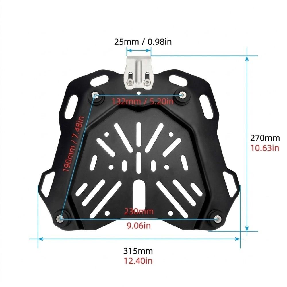 Stamping Construction Motorcycle Tail Box Base Trunk Mounting Plate Motorcycle Touring