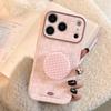 Розовый клетчатый чехол для телефона с подставкой для iPhone 15, iPhone 16 и iPhone 17 Pro Max