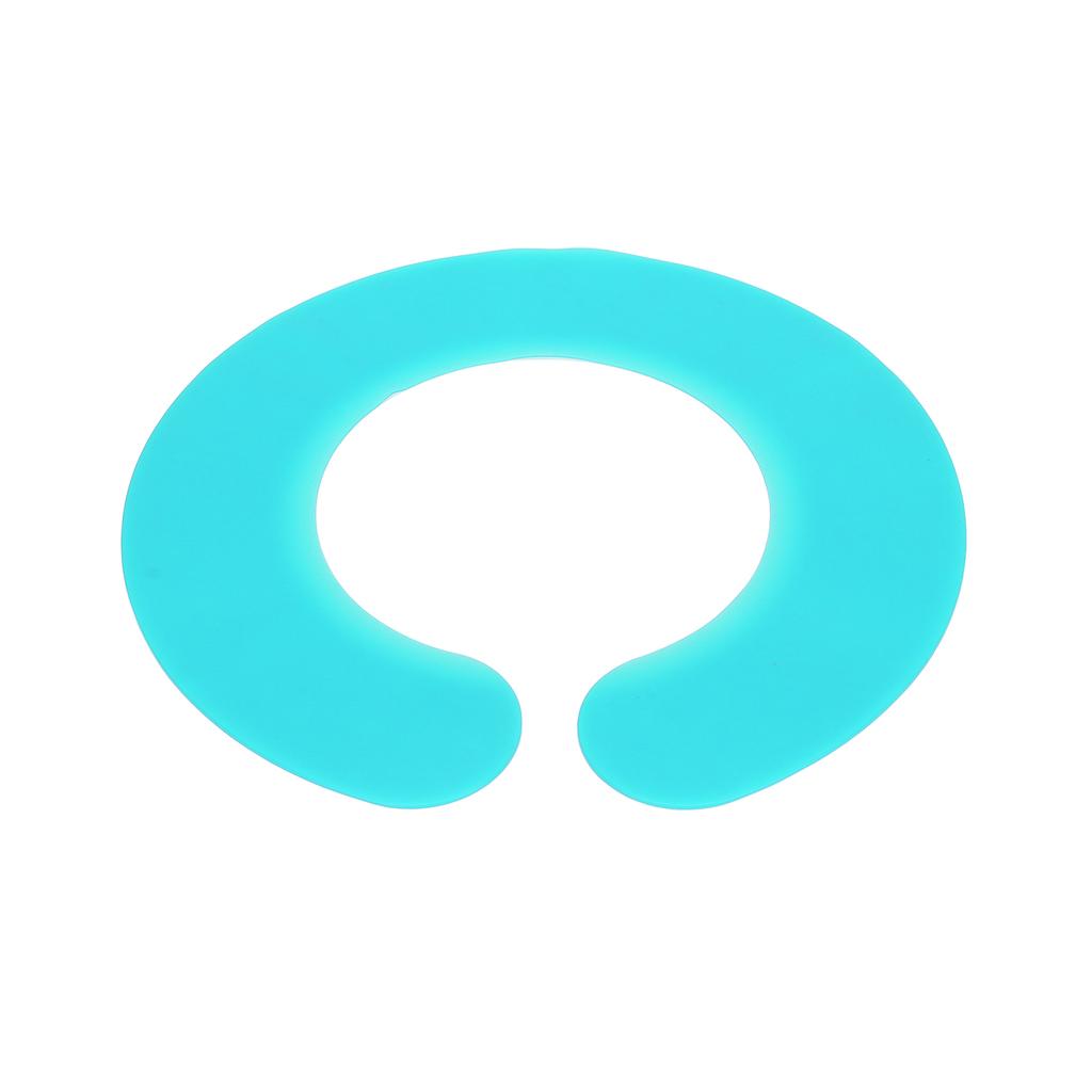 Воротник для стрижки волос Прочный Легко чистится Водонепроницаемый Удобный Мягкий Накидка для окрашивания волос Циан