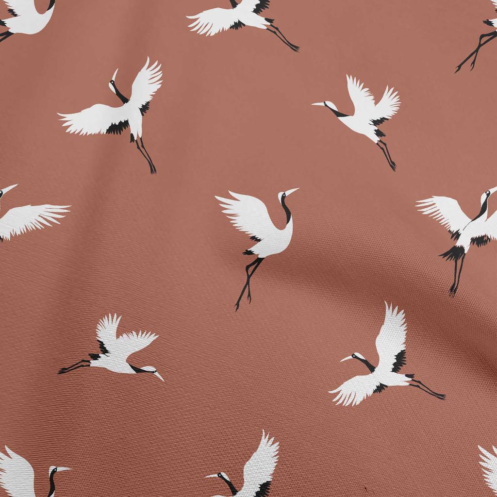 oneOone Хлопковая гибкая шоколадно-коричневая ткань, принадлежности для квилтинга с птицами, швейная ткань с принтом, 40 дюймов в ярдах