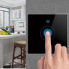 Умный сенсорный выключатель WiFi европейского стандарта (Фаза/Нейтраль или Одиночный фазный провод) с совместимостью с Alexa и HomeKit.