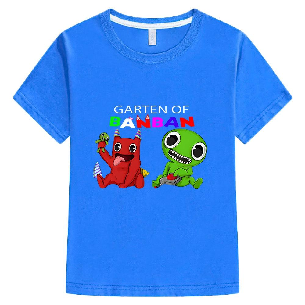 Детская футболка с принтом Game Garten of Banban, одежда для девочек, футболка с короткими рукавами из 100% хлопка для мальчиков и девочек, топы, детская одежда y2k