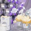 Toppery Dekoracja Na Muffiny Babeczki Srebrne Disco Lata 80 Sylwester 8Szt.