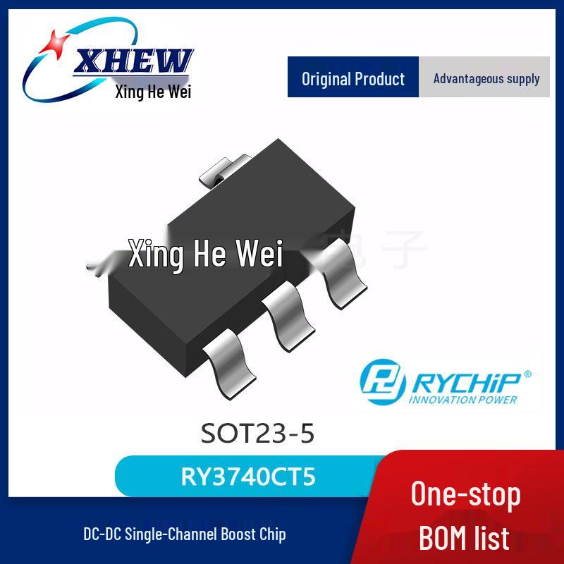 RY3740CT5 SOT-23-5 Boost Voltage Regulator IC, 2.5V-5.5V to 40V.
