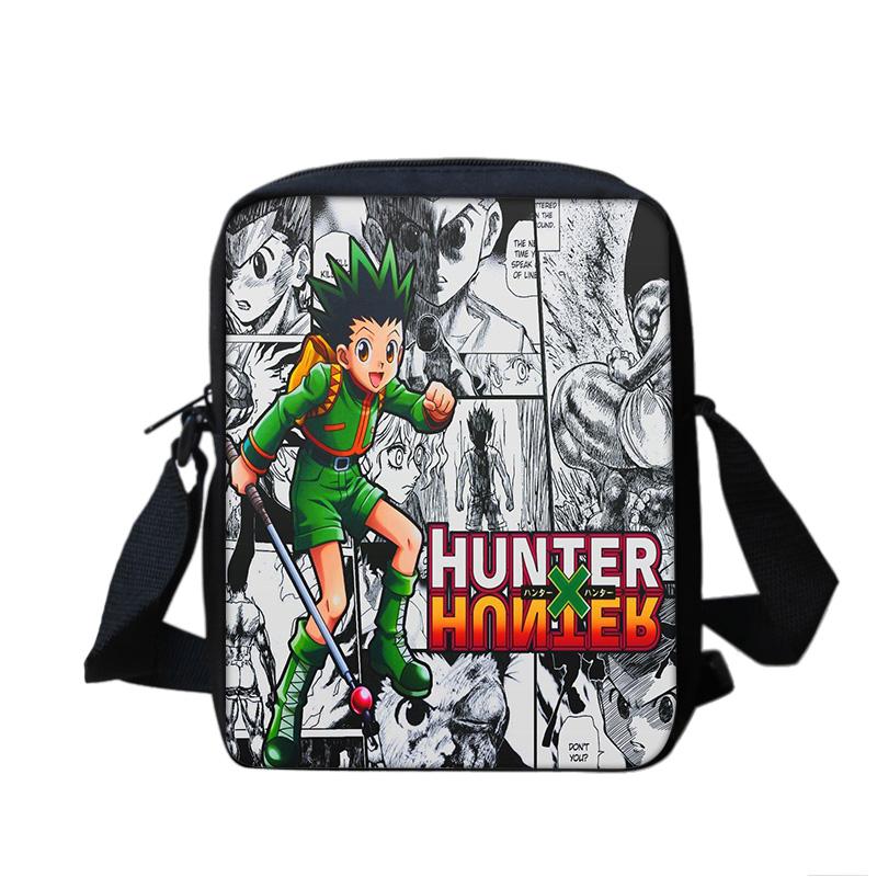 HUNTER × HUNTER сумка через плечо с принтом из аниме для детского сада начальной школы мальчиков и девочек новый стиль большая вместимость легкая и компактная