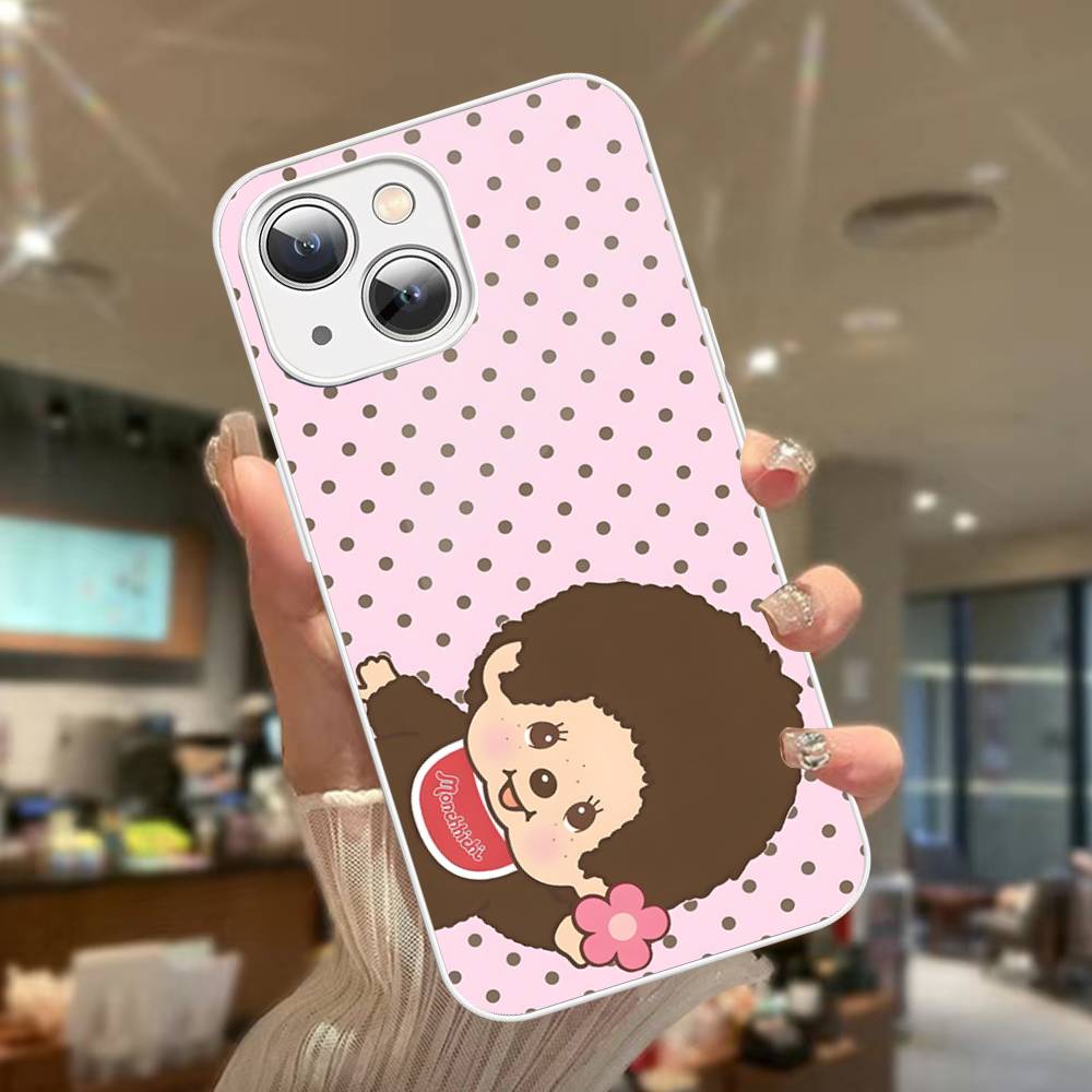 Милый M-monchhichis-s Закаленное стекло для iPhone 14 13 12 11 Pro Mini XS MAX 14Plus X XS XR Чехол