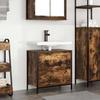 VidaXL Bathroom Cabinet Washbasin Drawers Smoked Oak 60x34.5x60 Cm, Vanity Unit, Storage Cabinet of 861884