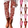 Women's Pants Valentine's Day Prints Stretchy Soft Bottoms Casual Home Sleeping Pants