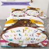 The Gruffalo Pattern Bedding,Quilt Set Quilt Cover Pillowcase Home Birthday Gift(1 * duvet cover + 2 * pillowcase, without core)_lx