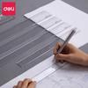 Deli 6220 20cm Transparent Straight Rulers (5-Pack)