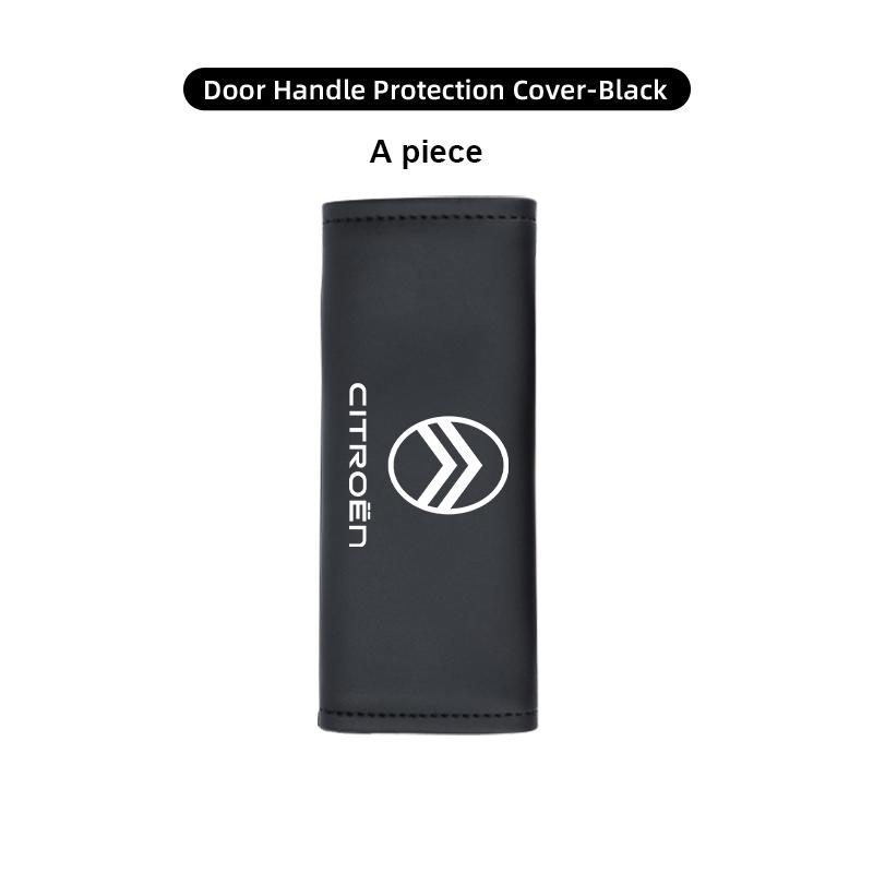 2pcs Car Door Handle Leather Cover Protective Case Accessories For Citroen C4 C3 C5 C1 C2 C6 C4L DS3 DS4 Berlingo Picasso Jumper