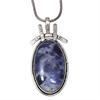 Necklace Sodalite Gemstone Handmade Silver Jewelry 2"