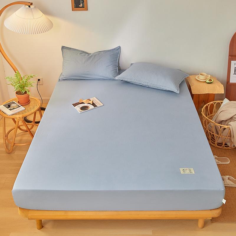 100% хлопок односпальная простыня розового цвета на резинке пылезащитный чехол универсальный чехол для матраса простыни королевы с эластичным постельным бельем