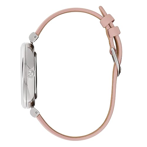 Авторизованный дилер [OLIVIA BURTON] Часы Olivia Burton Женские ob24000119 Signature 36 мм Minima Пчела Т-образная застежка Серебристый Белый и Розовый Кожаный ремешок