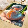 White cute snake carpet Yoga living room room decor children's crawling mat doormat area rug games area washroom floor mat