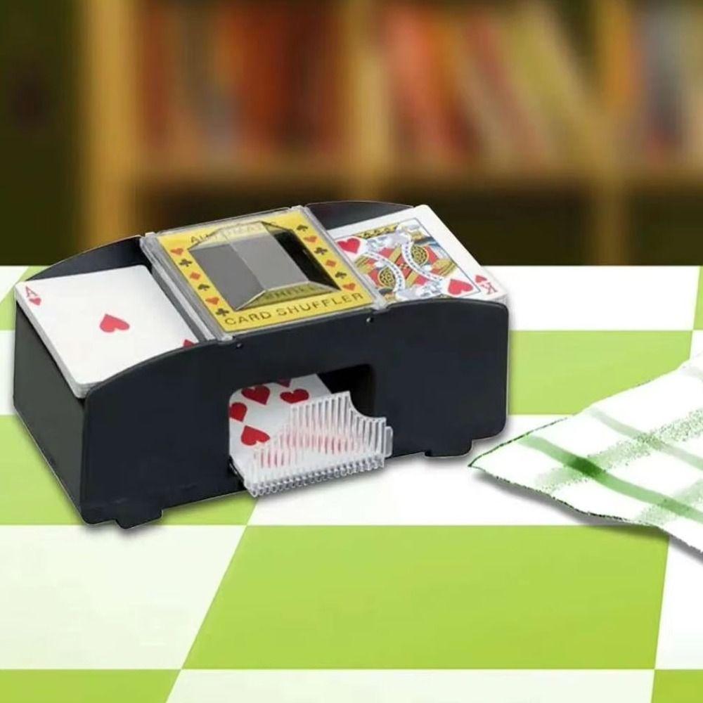 28 шт. Пластиковая электрическая машинка для тасования игральных карт Автоматическая машина для тасования Развлекательные приборы