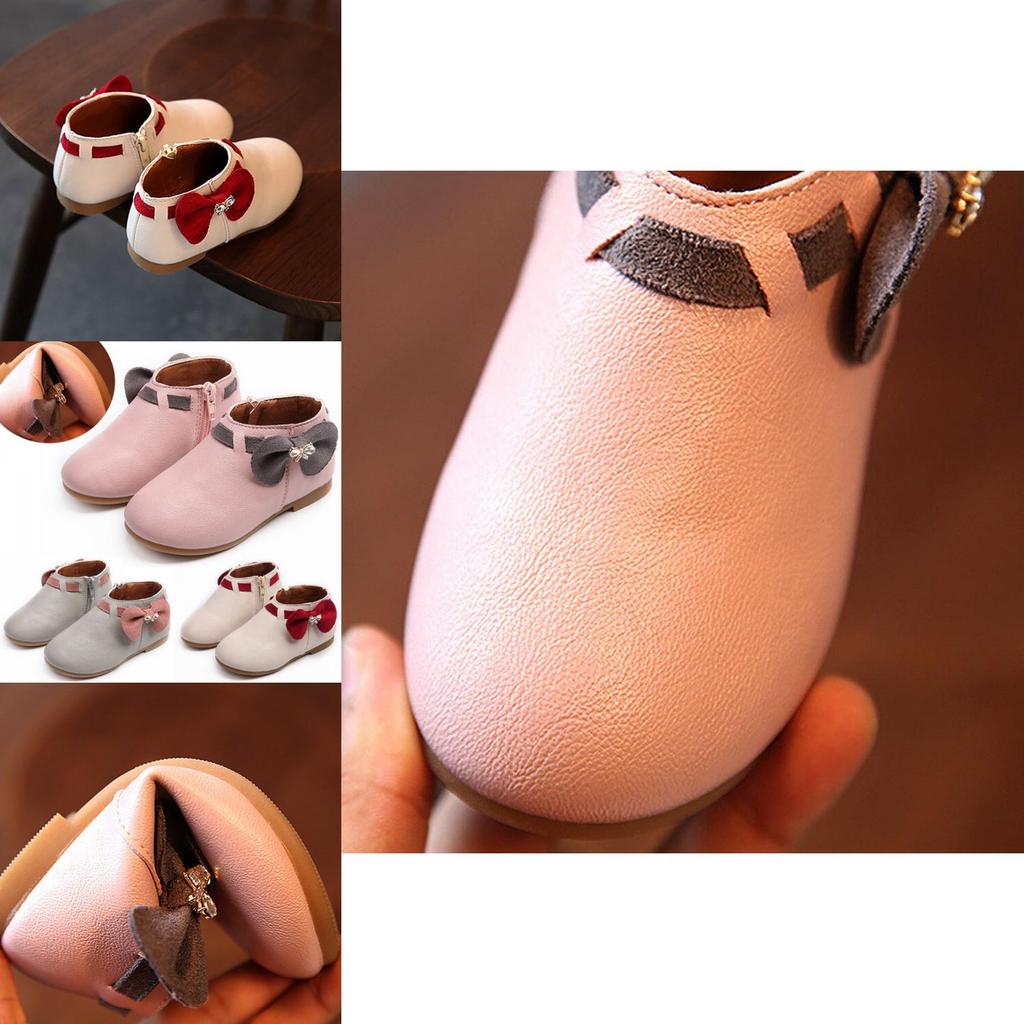 Timeless Fashion Leather Moccasins For Toddler Baby Girls With Bowknot Accent
