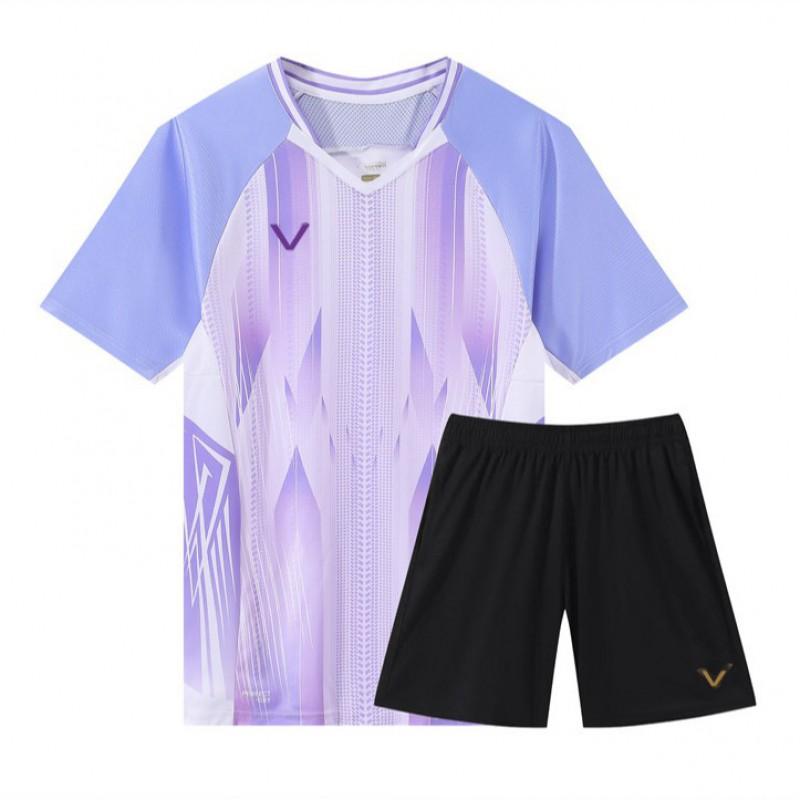 Unisex Badminton Shirt Short Sleeve Sport T-Shirt Men Women Kids Students Volleyball Training Competition Team Uniform