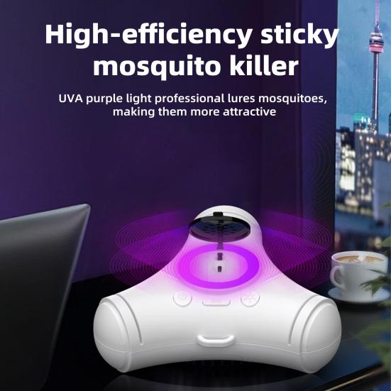 Indoor Mosquito Lamp Flying Insect Trap UAV Light Wide Coverage Range Low Noise Rechargeable Mosquito Zapper Fly Catcher
