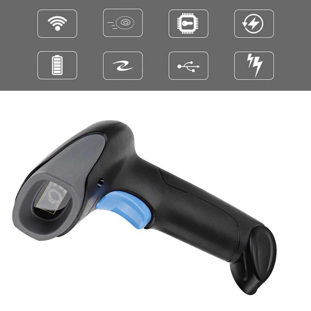 5VDC 100m/328.08ft Wireless Laser Barcode Scanner with USB Connector for Warehouse Express Commodity