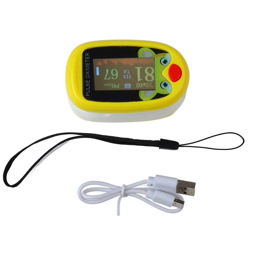 Оксиметр с зажимом на кончике пальца, 6 режимов, автоматическая зарядка через USB, светодиодный монитор кислорода в крови для детей