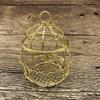 Mini Metal Gold Vintage Retro Bird Cage Candy Boxes Baby Shower Favor Gift Box