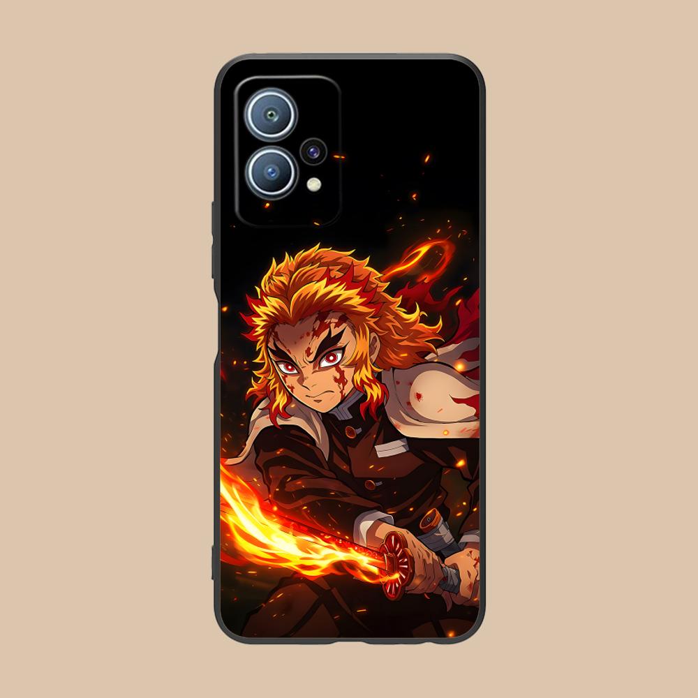 Чехол для телефона Demon Slayer Rengoku для Huawei P60 P50 P40 P30 P20 P10 P9 P8 Pro Lite Plus Черный Красивый Роскошный Смартфон