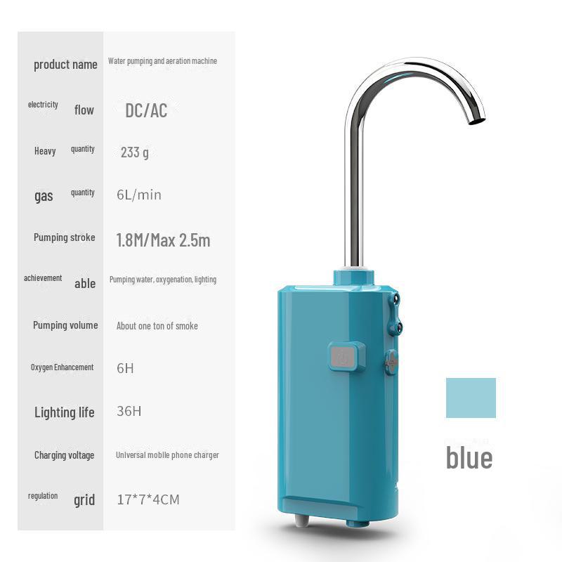 Интеллектуальный индукционный экстрактор воды для рыбалки: Многофункциональный кислородный насос и поглотитель воды для мытья рук