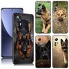 German Shepherd Dog Black Silicone Phone Case For Xiaomi Mi 9 SE 8 10 10T 11 12 13 Lite 9T 11T 12S 12T 13T 14 Pro 5G NE 11i 12X