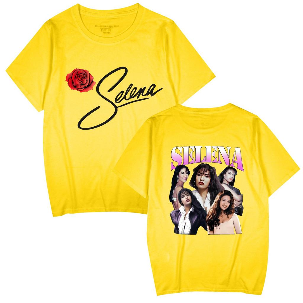Singer Selena Quintanilla TShirt Women Short Sleeve Cotton Tshirts Casual Summer ONeck Cool Tees Shirt