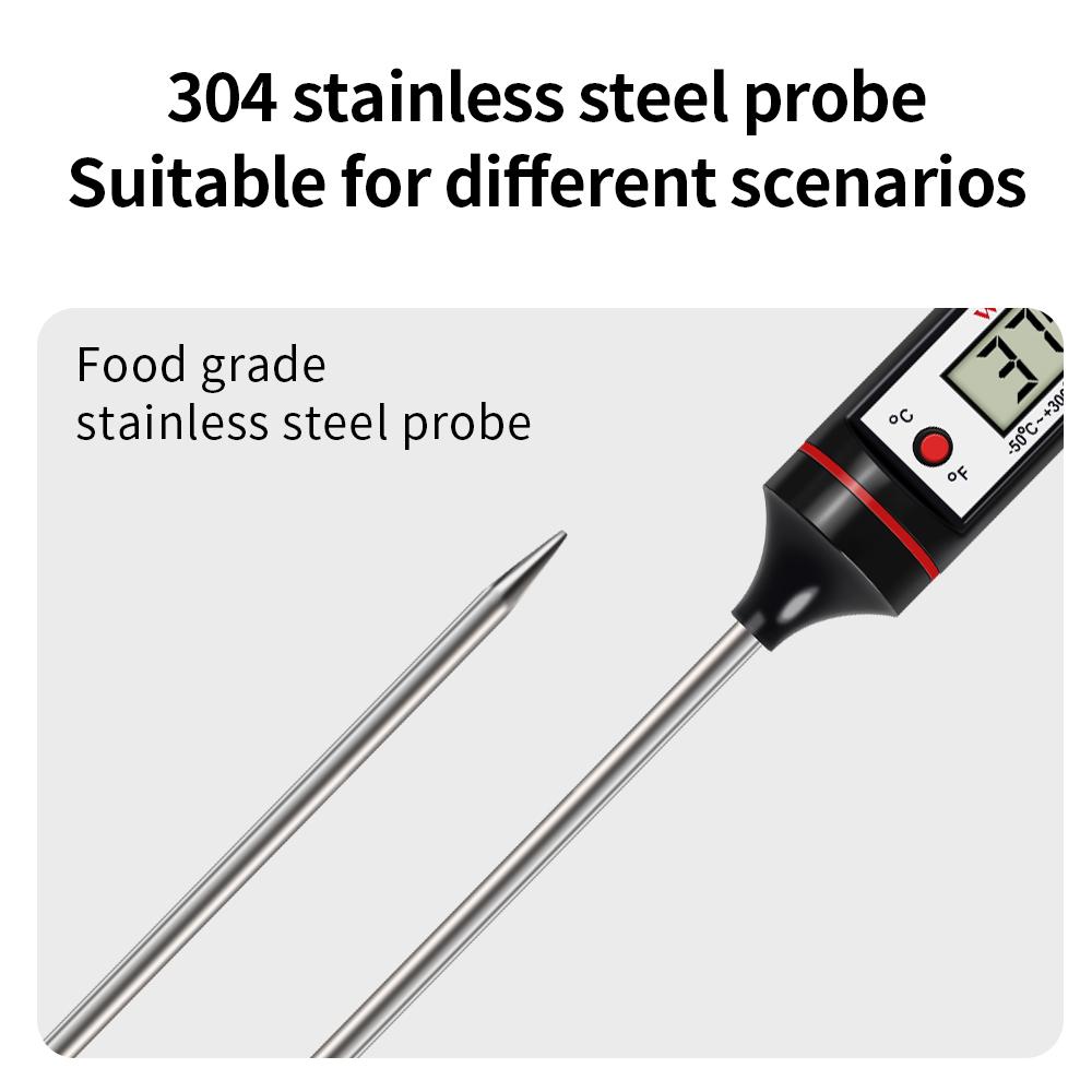 1PCS 300℃ Digital Food Thermometer For Meat Kitchen Cooking Water Milk Food Probe Temperature Meter BBQ Electronic Oven Tool 2
