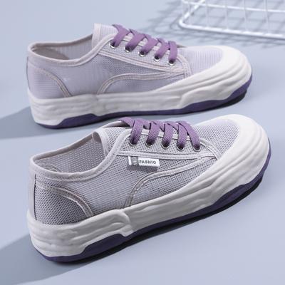 Маленькие белые туфли женские туфли 2025 новый летний дышащий прилив сетка спортивные универсальные парусиновые кеды сетчатые туфли нескользящая мягкая подошва