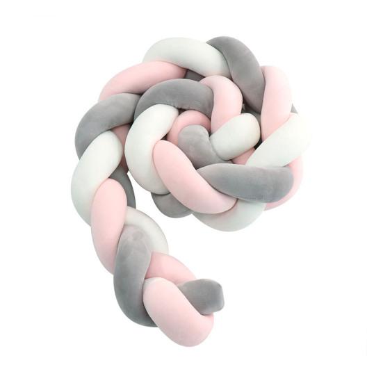 Подушка-шар с узлом, плетеный бампер для детской кроватки, европейский вязаный чехол для детской кроватки