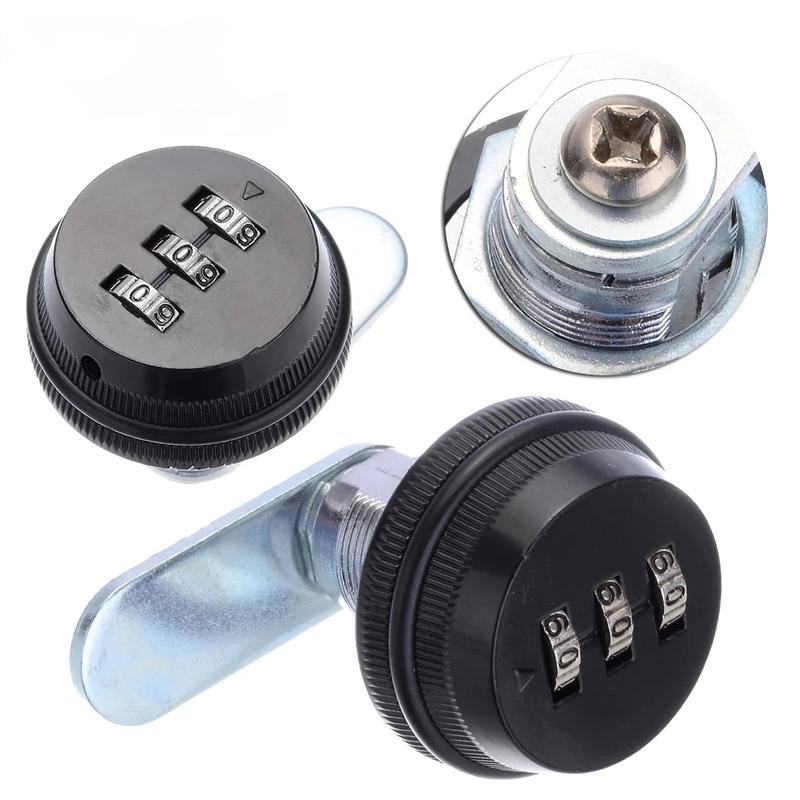 Цинковый сплав, 3-значный пароль безопасности, бесключевой ящик, кулачковый замок, комбинация, кодированная дверная фурнитура для шкафа