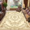 Ретро Цветочные Ковры Большого Размера Гостиная Европейская Декорация Нескользящие Коврики для Зоны Дивана для Спальни Гардеробной Напольный Коврик Моющийся
