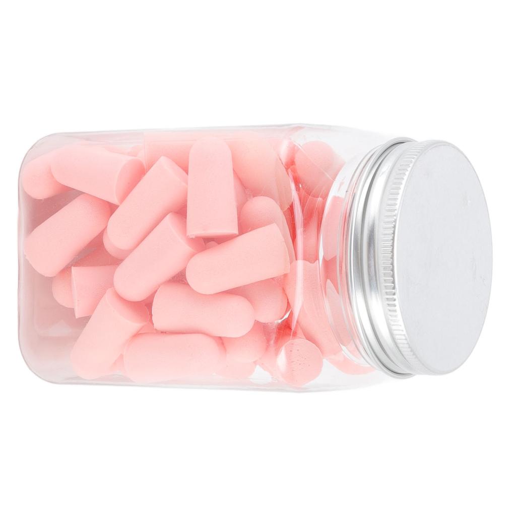 60 шт. беруши губчатые мягкие звукоизолирующие шумоподавляющие беруши для всех шумных мероприятий розовые