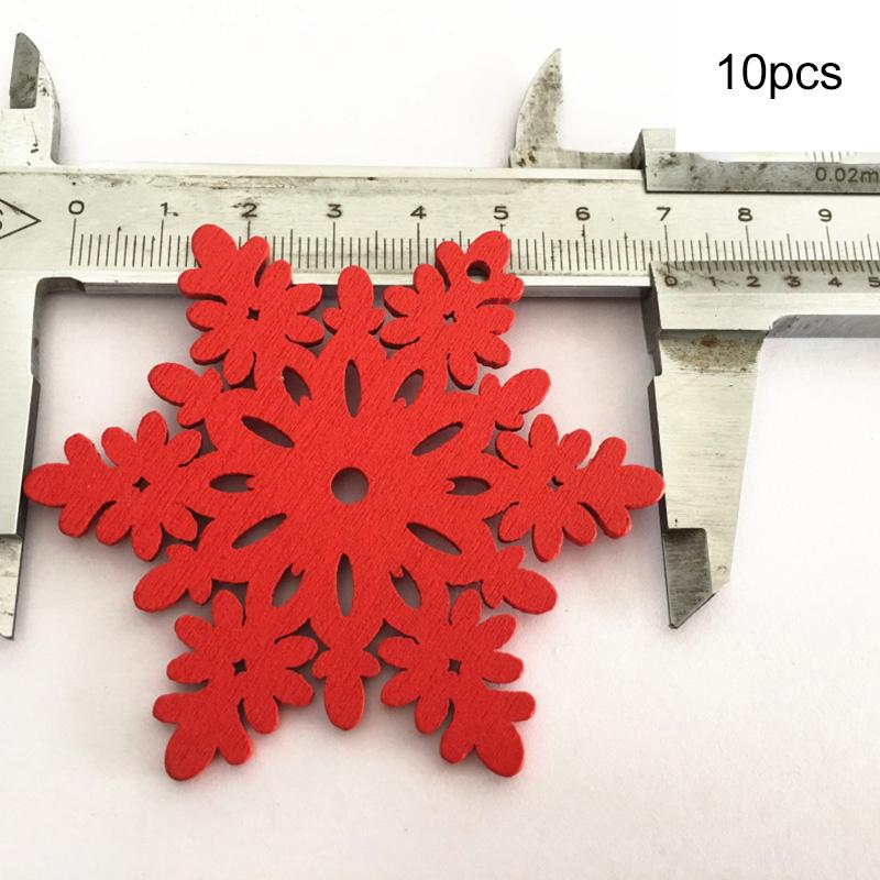 10 шт. Рождественская звезда, подвесные украшения, снежинки, деревянные подвески, рождественская елка, лось, ангел, сердце, праздничные принадлежности