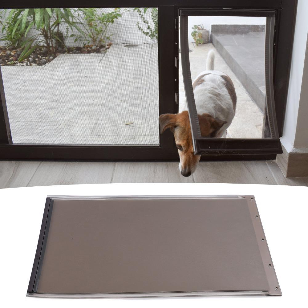 Shatterproof TPU Pet Door Flap Soft Flexible Dog Entry Door Panel  Indoor Outdoor Use
