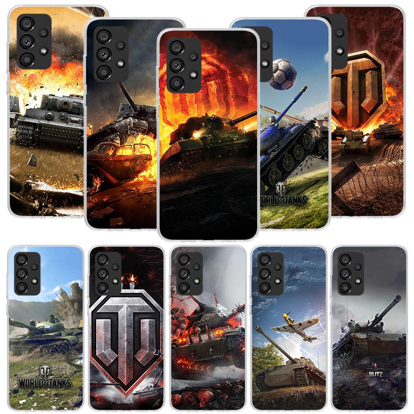 World of Tanks Phone Case For Samsung Galaxy A17 A16 A14 A15 A13 A57 A56 A54 A55 A53 A37 A36 A34 A35 A33 A26 A24 A25 A23 Galaxy
