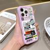 Роскошная Модная Штамп Наклейка Штрихкод Силикон Матовый Конфетный Цвет 2 в 1 Чехол для Телефона для Google Pixel 10 9 8A 8 7A 7 Pro XL Защитный Чехол