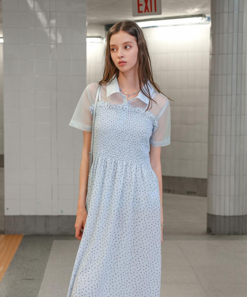Pigment Smoked Flower Dress (Kyop2604010)