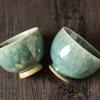 Ceramic Gongfu Tea Set Morning Mist Glaze Color Changing Cup Handmade Chinese Teacup Home Brewing Zen Gift