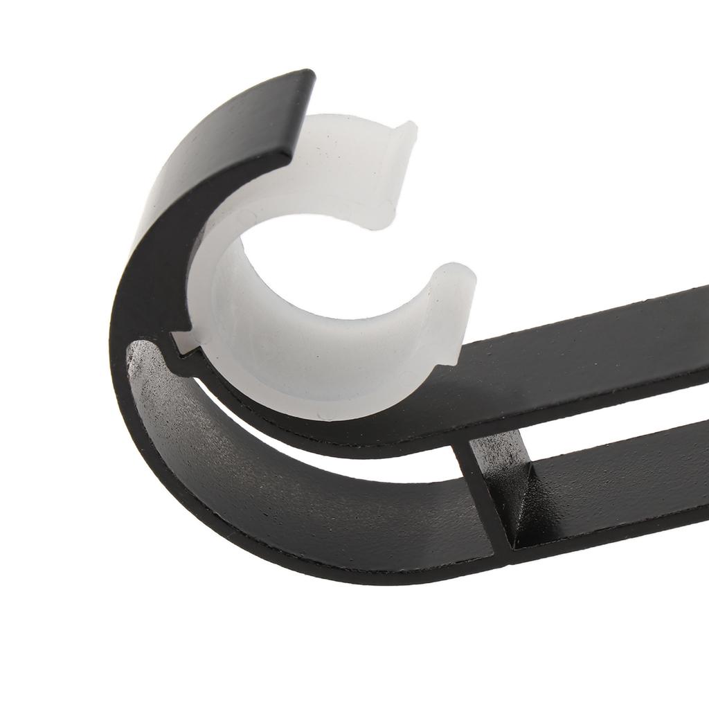 Set of 2, Curtain Brackets Drapery Rod Holder Hardware Black Heavy Duty