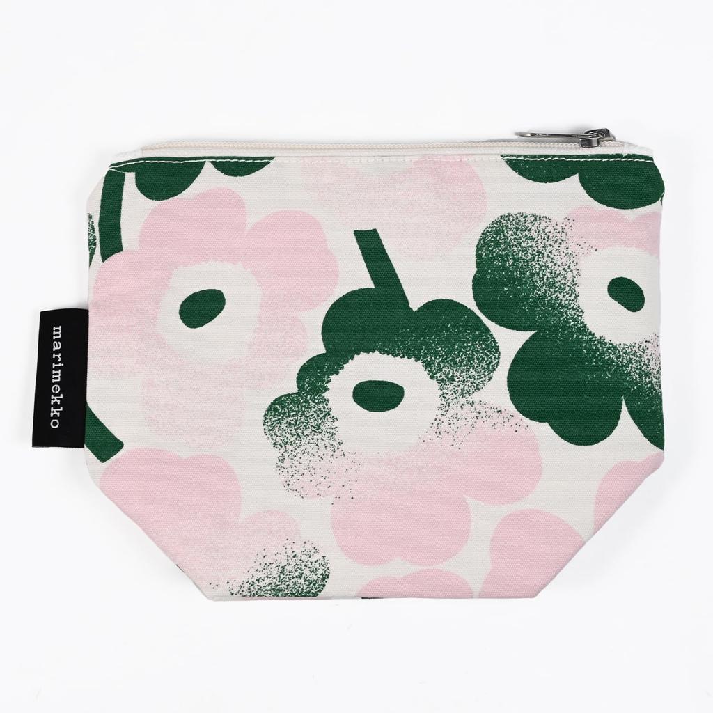 Marimekko Marimekko Pouch Accessory Case Cosmetic Pouch Makeup Pouch Travel Pouch Haivahdys Kait Mini Unikko Green Pink 73996 073996 136 Scandinavian