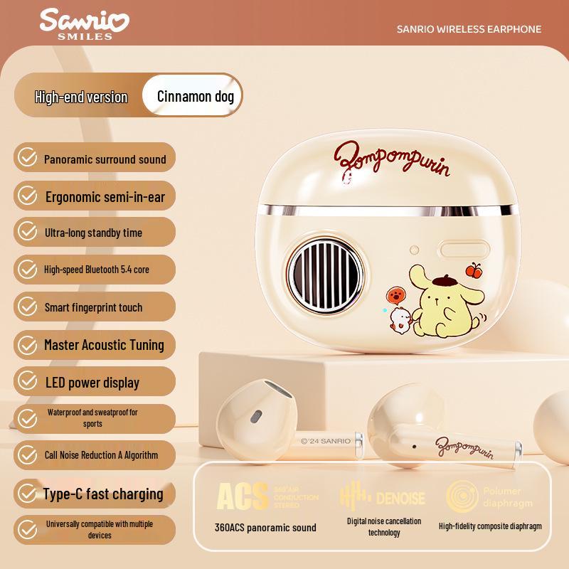 Милые Bluetooth-наушники для девочек с лицензией Sanrio