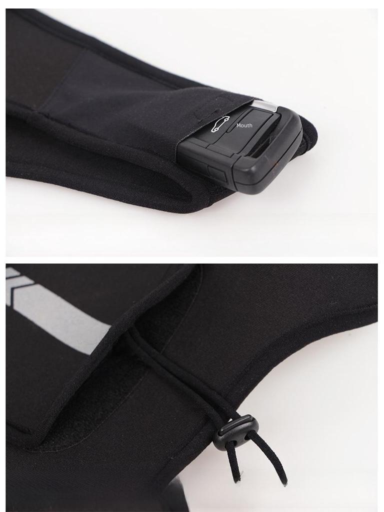 Унисекс-рюкзак для бега со светоотражающим жилетом и держателем для бутылки с водой, идеально подходит для пеших прогулок, фитнеса и занятий спортом на открытом воздухе.