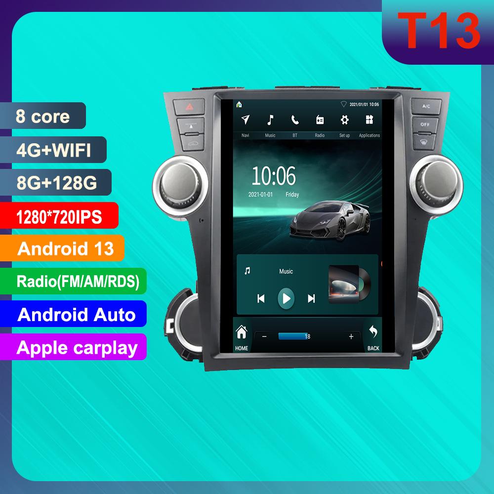 Toyota Highlander Android HD Смарт-система GPS-навигации с камерой заднего вида и поддержкой CarPlay