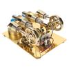 Hot  Stirling Engine Golden Color Easy Assembly Stainless Steel Stirling Engine Model for Teachin