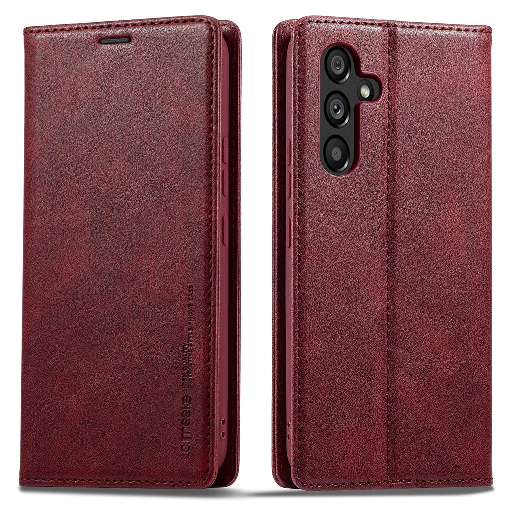 LC.IMEEKE For Samsung Galaxy A54 5G PU Leather RFID Blocking Phone Case Wallet Stand Cover